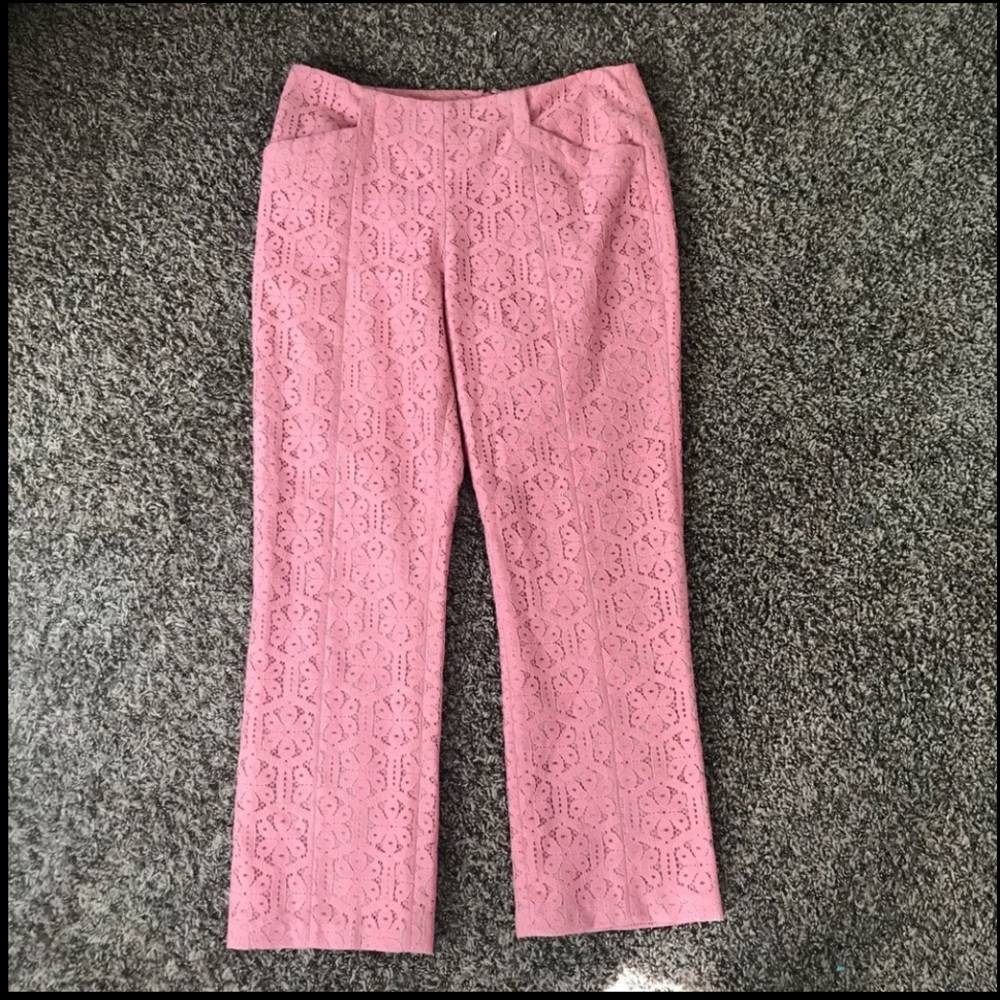 Anthropologie Corey Lynn Calter Salmon Lace Pants